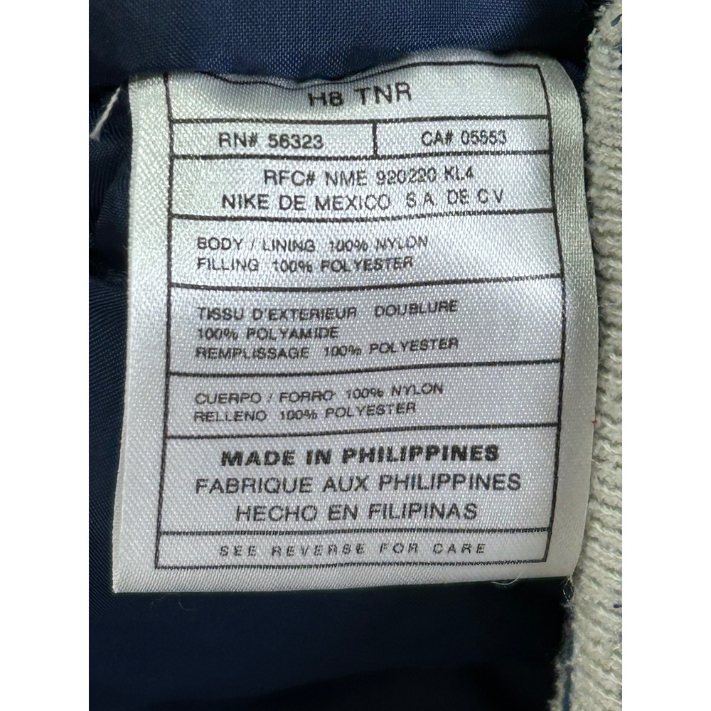 Vintage Nike Men's Medium 1/2 Zip Puffer Jacket‎ SWOOSH Embroidered Game Day - Picture 5 of 6